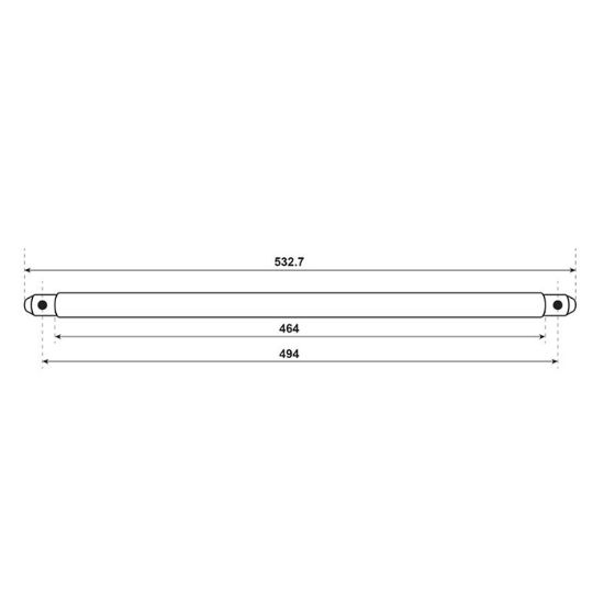 Slika Osovina stabilizatorja Fiat fi=25, L=535mm - 5180482
