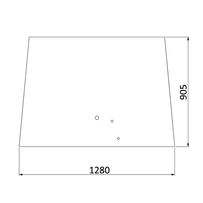 Picture of Steklo kabine sprednje MF 3 luknje 3777602M2