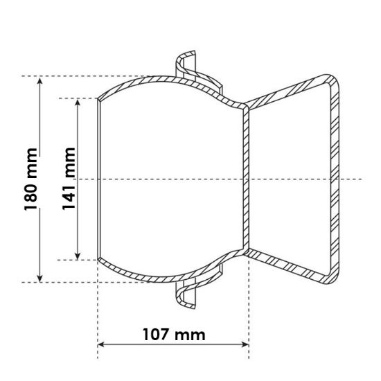 Slika Kapa zaščitna s tesnilom 6" pocinkana