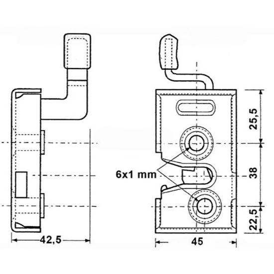 Picture of Inner slam lock, RH - Brieda