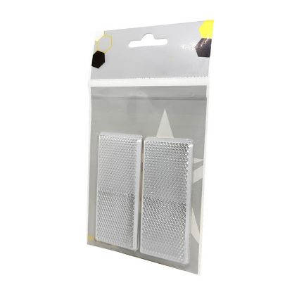 Picture of Odsevnik pravokotni bel 90x40mm (set 2 kosa) samolepljiv