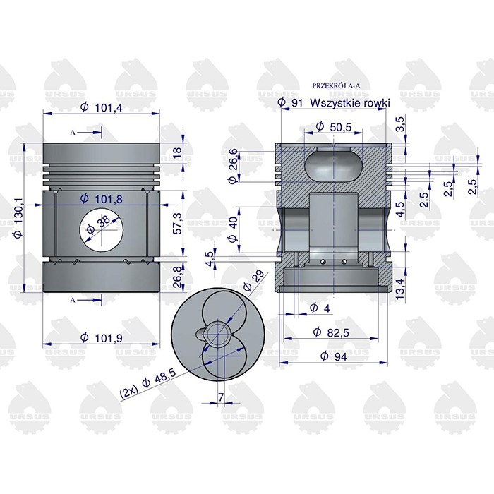 Bild von Sklop motorja fi 102 Ursus 330-335