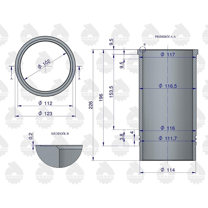 Bild von Sklop motorja fi 102 Ursus 330-335