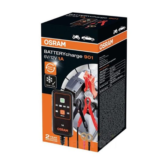 Picture of Polnilec akumulatorja Osram Battery Charge 901 6/12V