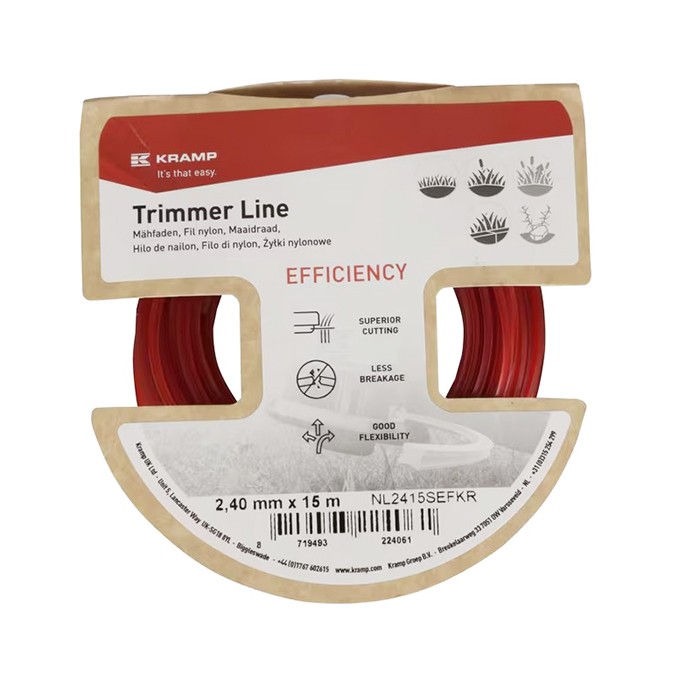 Bild von Nitka kosilna 2,4mm x 15m  kvadratna rdeča - Efficiency