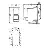 Bild von Stikalo luči Hella 0,1 Steyr, Case-dimenzija 50x26mm