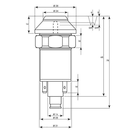 Bild von Stikalo vklopa sprednjega pogona Deutz,Same 0.007.5945.0/20
