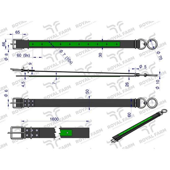 Picture of Ovratnica za živino 5x160 cm