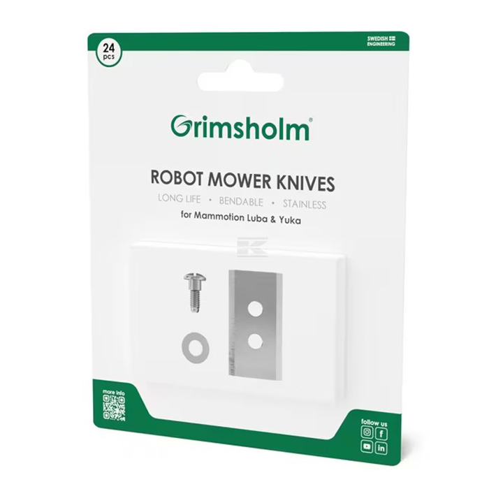 Slika Nož robotske kosilnice Luba - set (24 kosov), L=36mm,Š=19,5mm