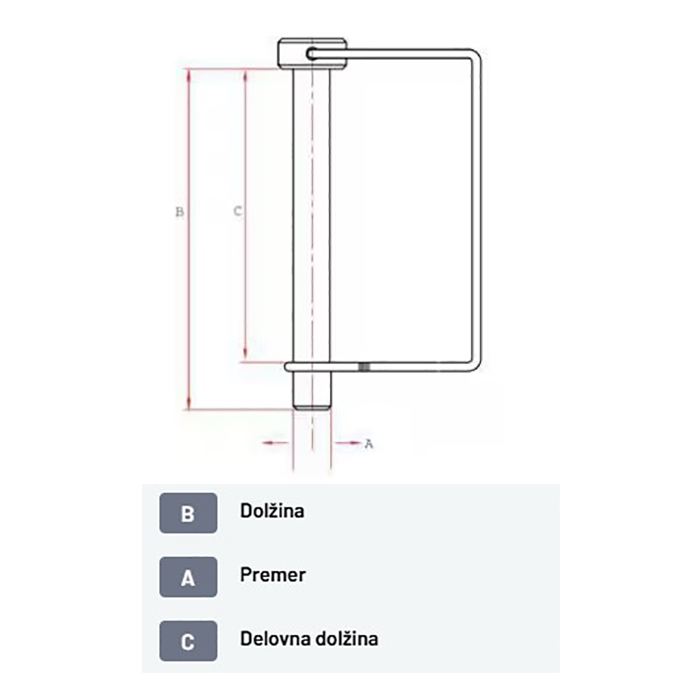 Picture of Zatik vzmetni fi 10 x 80 mm