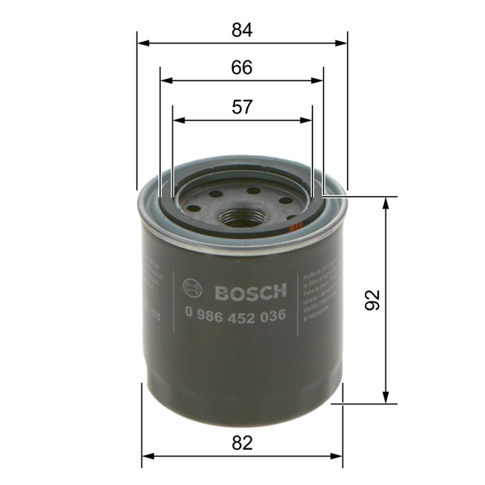 Slika Filter olja Bosch 0986452036