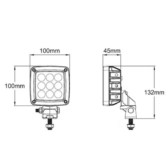 Bild von Žaromet delovni LED 12/24V-27W 132x100x45mm 3000lm