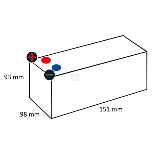 Picture of Akumulator 12V 12AH zaprt Kramp