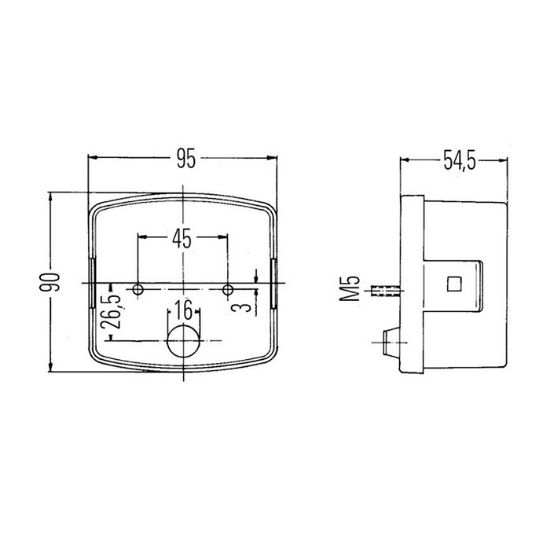 Bild von Svetilka stop Deutz Leva Hella-z osvet. za tablico 04389588 
