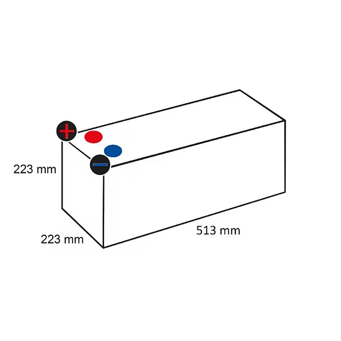 Picture of Akumulator 12V 180Ah 1400A Kramp