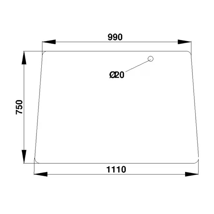 Bild von Steklo kabine sprednje Fendt Farmer 178810110010