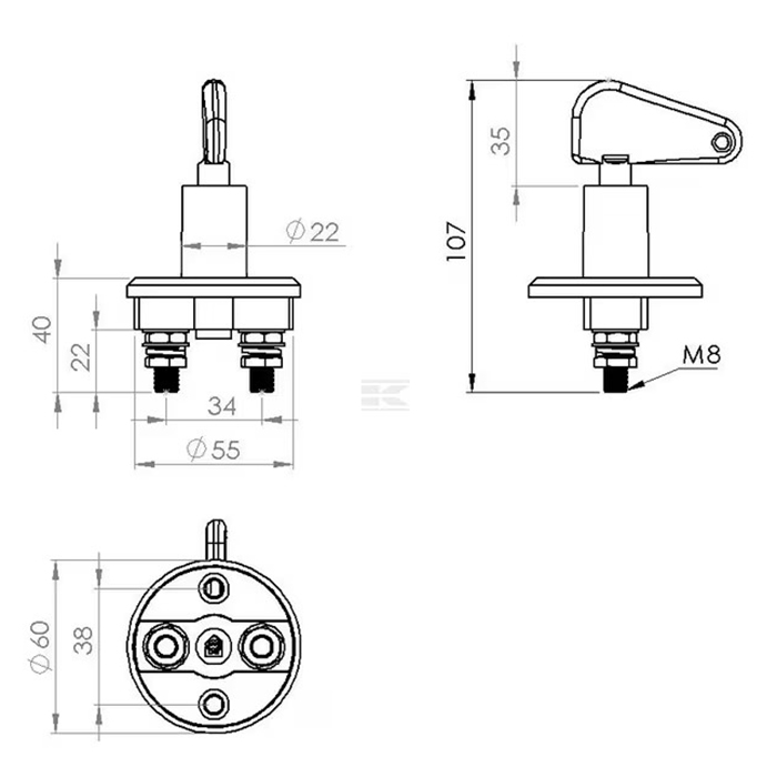 Picture of Stikalo prekinitve elektrike 100A Pvc