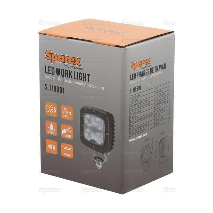 Picture of Žaromet delovni Led 12/24V-40W 4x10W-2500lumnov, 98,5x110x63,4