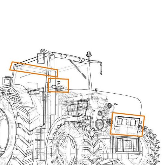 Picture of Žaromet delovni Led 12/24V-40W 4x10W-2500lumnov, 98,5x110x63,4