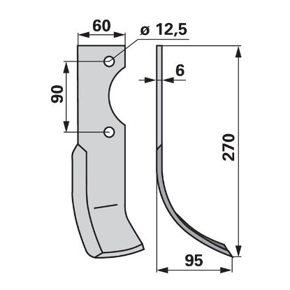 Bild von Nož freze desni Adriatica