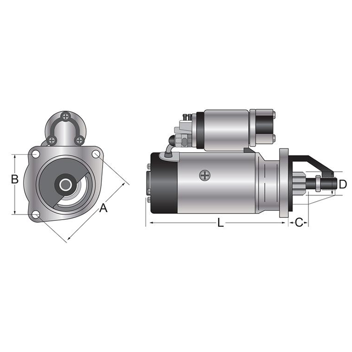 Picture of Zaganjač Ford Dextra 12V-2,2kW,11 zob - E1ADKN11001C