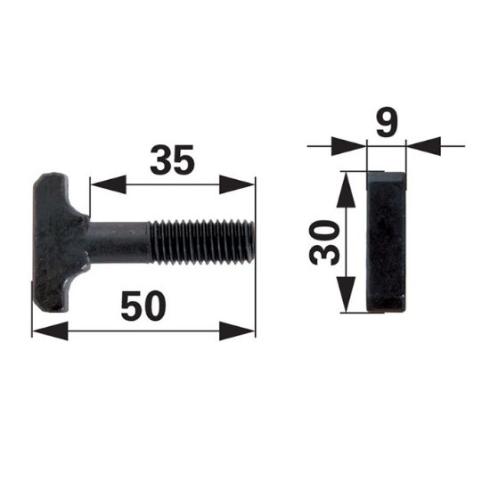 Bild von Vijak T verige ladijske M10x35mm