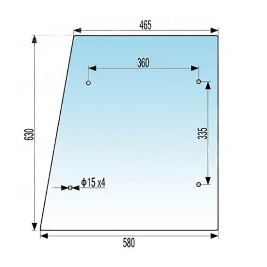 Slika Steklo vrat zgornje IMT 539 stari tip 52729017