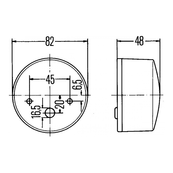 Picture of Svetilka pozicija smerokaz Utb štajerc okrogla fi=82mm