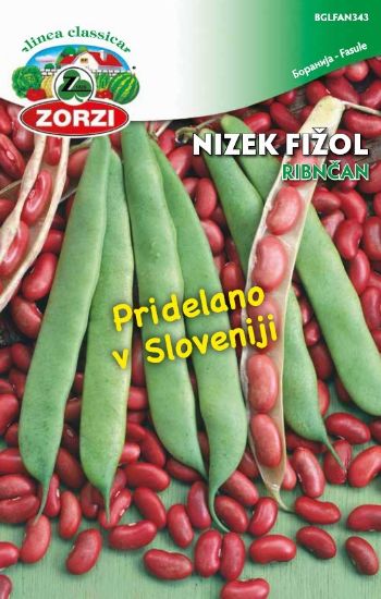 Slika Fižol nizek Ribnčan vrečka 50g