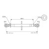 Picture of Top link arm 19-19, 407-595mm