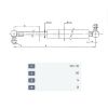 Slika Plinska vzmet L-500mm F-500N MF, Landini 3380149M2