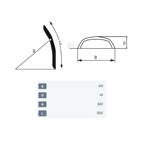 Bild von Blatnik PVC 410 x 1250 mm  