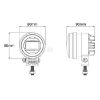 Slika Žaromet spredji Led fi90mm 10-30V 25/5W, H9 konektor