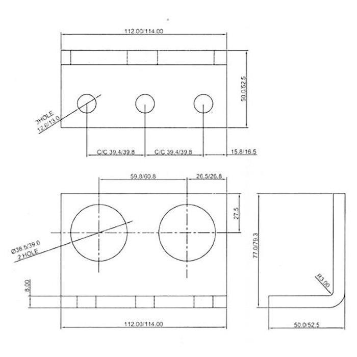 Picture of Hydraulic quick coupling bracket - double
