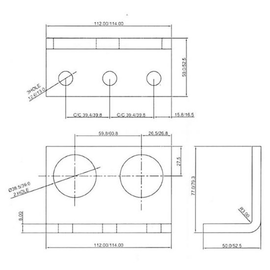 Picture of Hydraulic quick coupling bracket - double