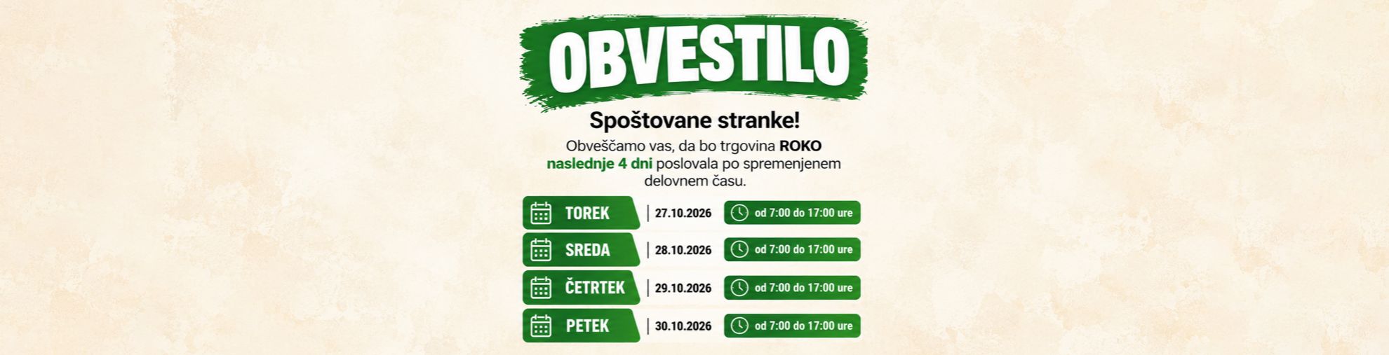 Obvestilo